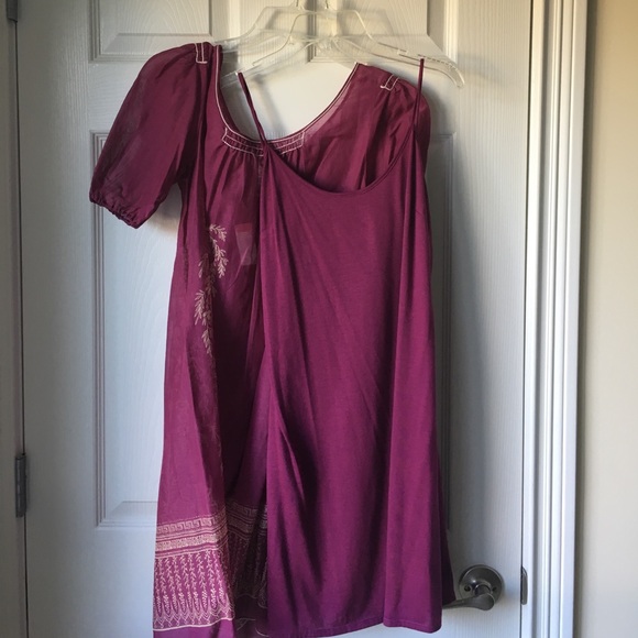 SOFT 2-Pc Satin MSSP Tunic Summer Beach Dress Lightweight XS - Picture 6 of 9